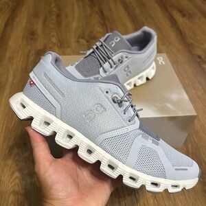 ON CLOUD 5 Heather Fossil running athletic training shoes sneakers sz 9 new